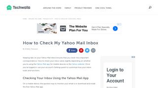 How to Check My Yahoo Mail Inbox | Techwalla.com