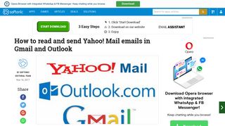 How to read and send Yahoo! Mail emails in Gmail and Outlook