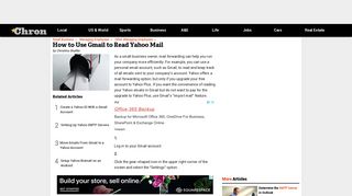 How to Use Gmail to Read Yahoo Mail - Small Business - Chron.com