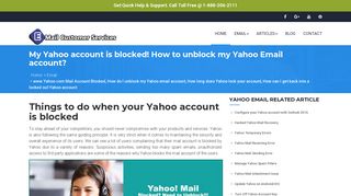 Yahoo Mail Account Blocked (1)833-295-1999 Why www.Yahoo.com ...