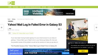 Yahoo! Mail Log In Failed Error in Galaxy S3 - The Droid Guy