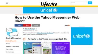 How to Use the Yahoo Messenger Web Login - Lifewire