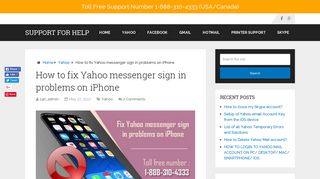 How to fix Yahoo messenger sign in problems on iPhone - Support for ...