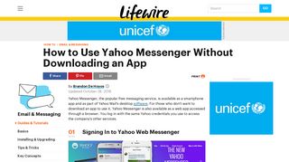 How to Use Yahoo Messenger Without Downloading an App - Lifewire