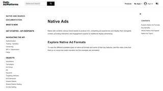 Native Ads - Yahoo Developer Network