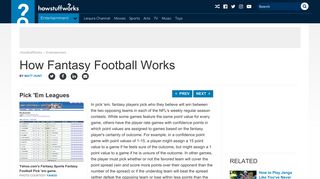Pick 'Em Leagues - Pick 'em Football | HowStuffWorks