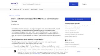 Buyer and merchant security in Merchant Solutions and Stores