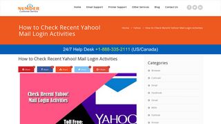 How to Check Recent Yahoo Mail Login Activities 1-888-335-2111 ...