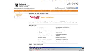 Richmond Public Library-Online Resources - Setting Up An Email ...