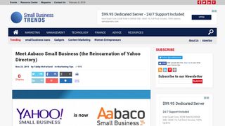 Meet Aabaco Small Business (the Reincarnation of Yahoo Directory ...