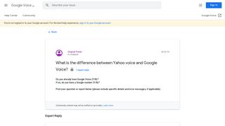 What is the difference between Yahoo voice and Google Voice ...
