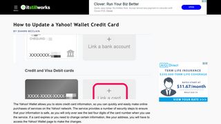 How to Update a Yahoo! Wallet Credit Card | It Still Works