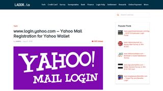 www.login.yahoo.com - Yahoo Mail Registration for Yahoo Wallet ...