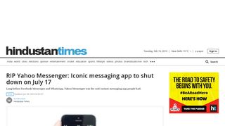 RIP Yahoo Messenger: Iconic messaging app to shut down on July 17 ...
