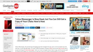 Yahoo Messenger Is Now Dead, but You Can Still Get a Copy of Your ...
