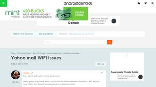 Yahoo mail WiFi issues - Android Forums at AndroidCentral.com