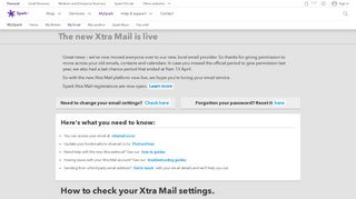 The new Xtra Mail is live | Spark NZ