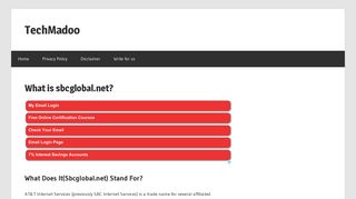 What is sbcglobal.net? - TechMadoo