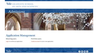 Application Management - Yale University