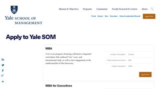Apply to Yale SOM | Yale School of Management
