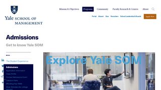 Admissions - Yale School of Management - Yale University