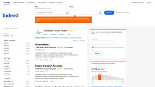 Yale New Haven Hospital Jobs, Employment | Indeed.com