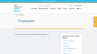 Yale New Haven Health | Employees - Northeast Medical Group