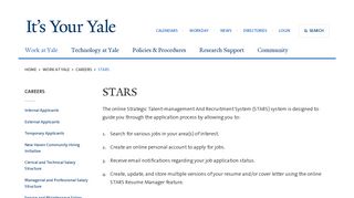 STARS | It's Your Yale