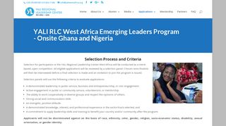 Apply Now | YALI RLC West Africa