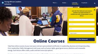 Online Courses | YALI Network - Young African Leaders Initiative