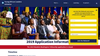 Mandela Washington Fellowship Application | YALI Network