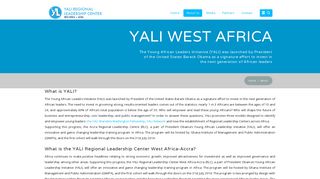 About Us - Yali West Africa