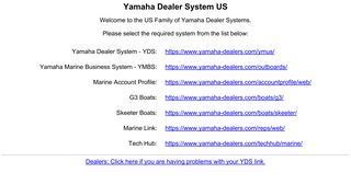 Yamaha Dealer System US
