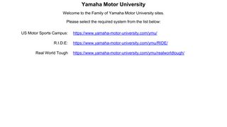 Yamaha Motor University