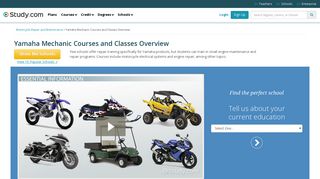 Yamaha Mechanic Courses and Classes Overview - Study.com