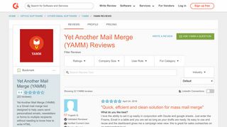 Yet Another Mail Merge (YAMM) Reviews 2019 | G2 Crowd