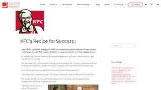 KFC's Recipe for Success - SWOOP Analytics