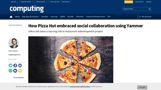 How Pizza Hut embraced social collaboration using Yammer ...