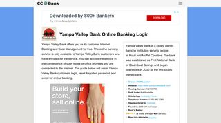 Yampa Valley Bank Online Banking Login - CC Bank