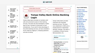 Yampa Valley Bank Online Banking Login - Login Bank