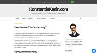 How to use Yandex.Money? • KonstantinKanin.com