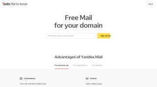 Yandex.Mail for Domain