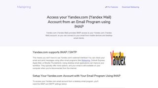 How to access your Yandex.com (Yandex Mail) email account using ...