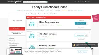 15% Off Yandy Coupons & Promo Codes - February 2019