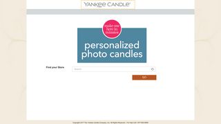 Yankee Candle Configurator Login Page