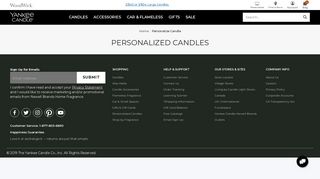 Candle Configurator : Yankee Candle