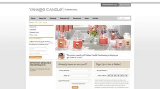 Yankee Candle® Fundraising - Seller Login / Signup