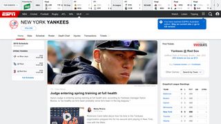 New York Yankees Baseball - Yankees News, Scores, Stats, Rumors ...