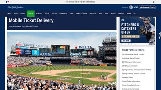 How to access your mobile tickets | New York Yankees - MLB.com