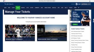Manage Your Season Tickets - Select | New York Yankees - MLB.com